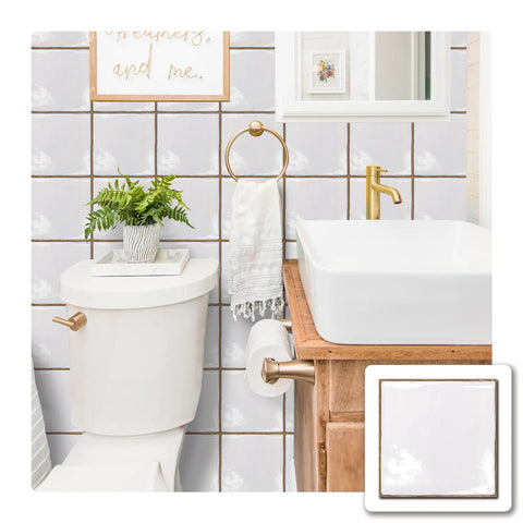 Provence Wall Stickers Thickened Crystal Film and Residue Free Removal, DIY Wall Tiles for Kitchens, Bathrooms, Bedrooms, and Offices