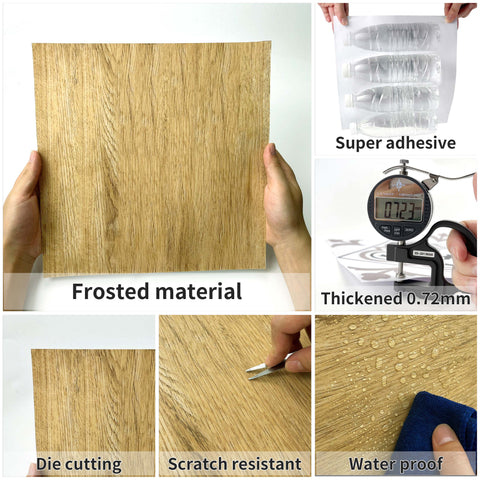 Golden Tea Wood Grain Vinyl Flooring