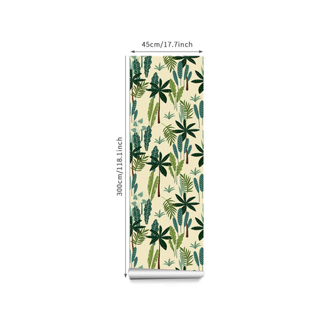 Tropical Foliage Forest Wallpaper - Harmonious Blend of Deep Green Leaves and Natural Textures