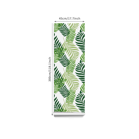 Tropical Green Forest Wallpaper - Interwoven Layers of Greenery in a Natural Design