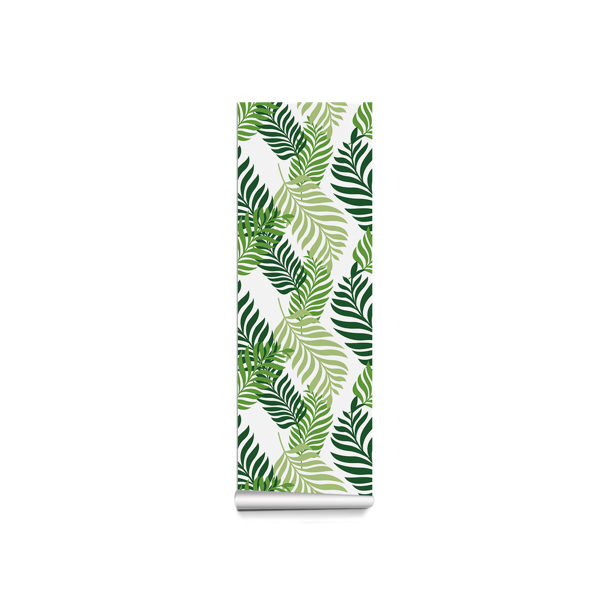 Tropical Green Forest Wallpaper - Interwoven Layers of Greenery in a Natural Design