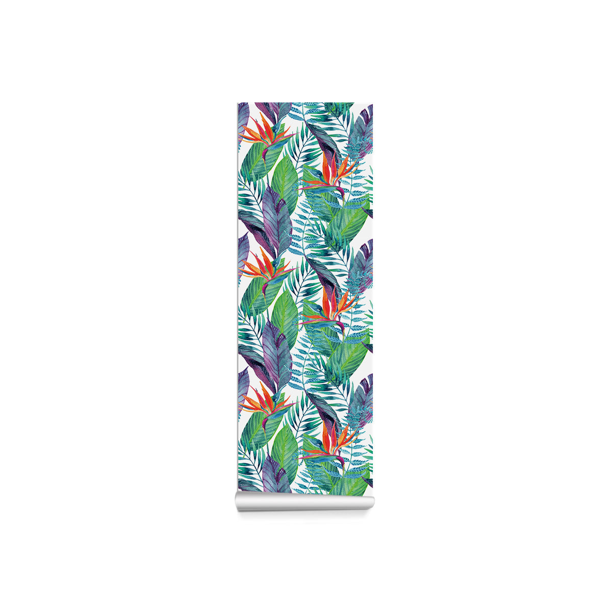 Tropical Floral Forest Wallpaper - Vibrant Colors and Diverse Foliage in a Tropical Design