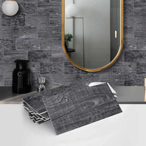 Industrial Style PE Foam Tile Stickers for Home Decor Matte Texture Easy to Clean Self Adhesive Ideal for Kitchen Bathroom Walls and Stair Steps