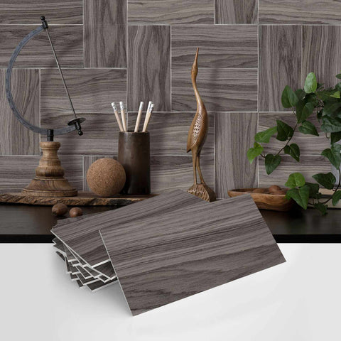 Stick On Wall Tiles for Kitchen Backsplash and Bathroom, Self-Adhesive and Waterproof Tile Stickers  for Easy Home Decor