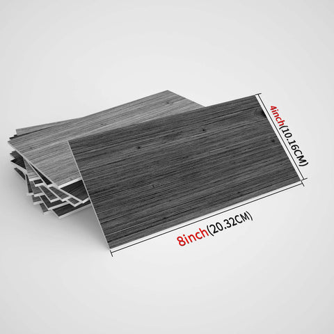 Wood Grain Tile Stickers Self-Adhesive Waterproof Wall Tiles for Kitchen Bathroom Staircase Home Decoration