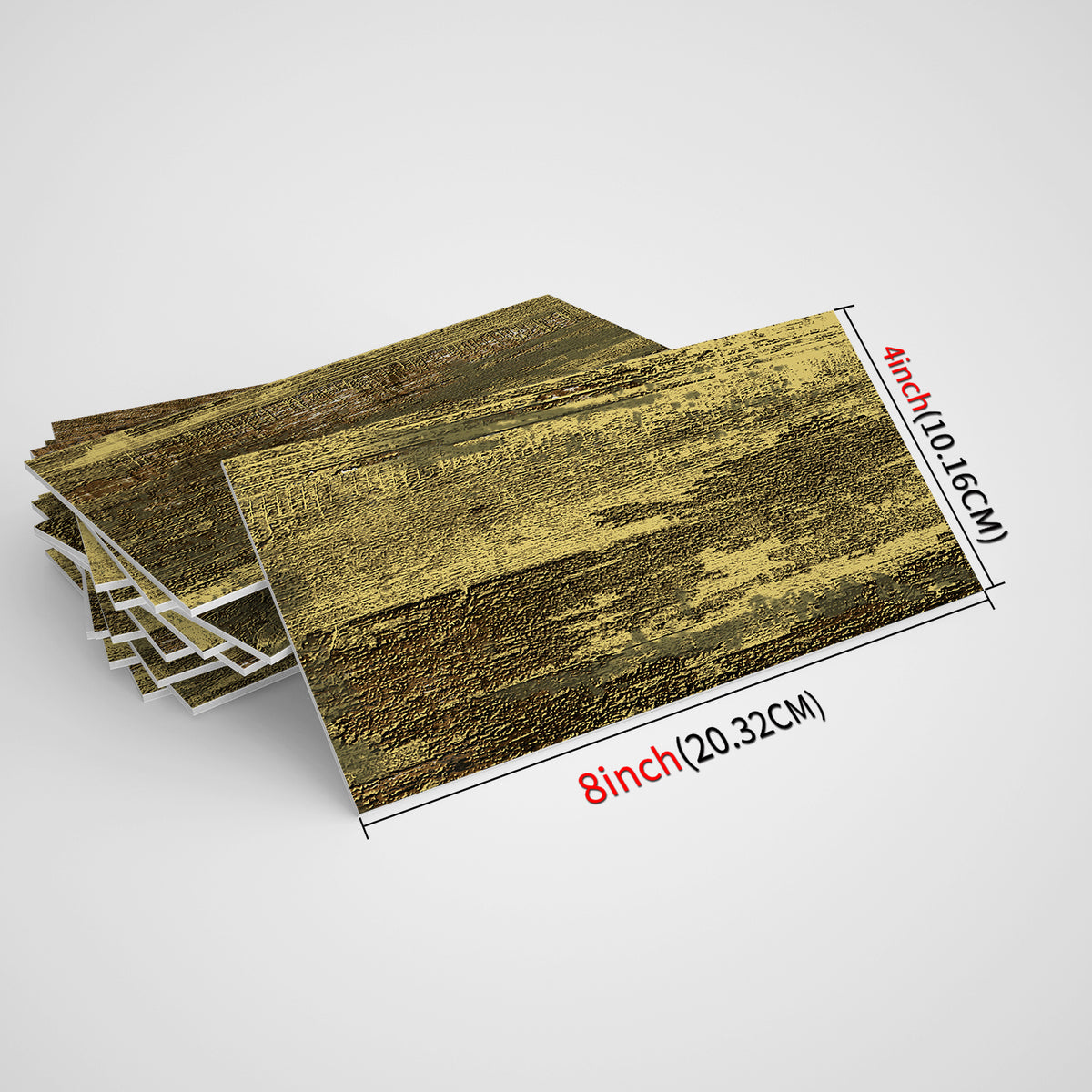 Brown Yellow Wood Looking Wallpaper Size-4"×8" 10cm×20cm