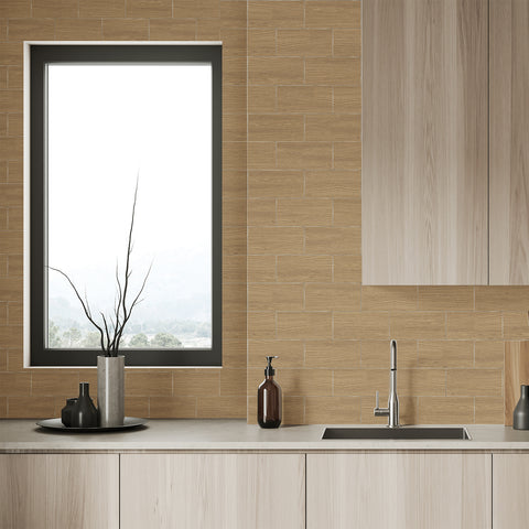 Eco-Friendly Wood Grain Wallpaper for Stylish Spaces