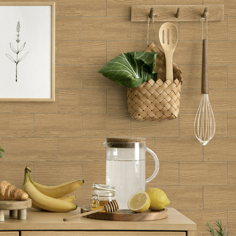 Eco-Friendly Wood Grain Wallpaper for Stylish Spaces