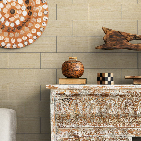 Warm Beige Wood Texture Wallpaper - Perfect for Any Room Design