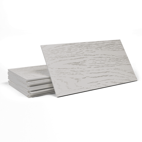 Stylish White  Faux Wood Wallpaper Size-4"×8" 10cm×20cm