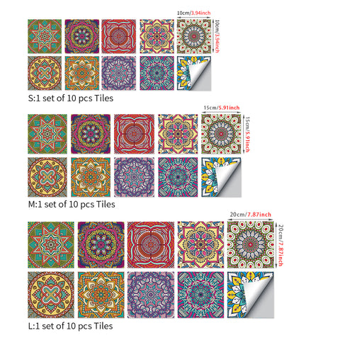 Gorgeous ethnic style: the art carnival of tile stickers