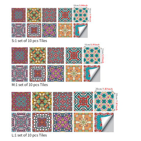 Colorful colors: the ethnic charm of tile stickers