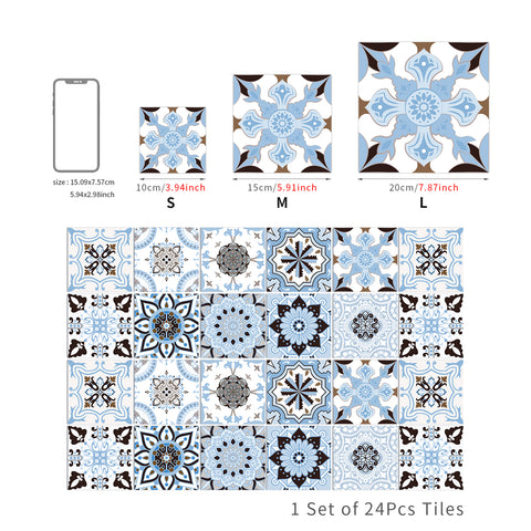 Blue and white elegant tiles: add tranquil beauty to the space