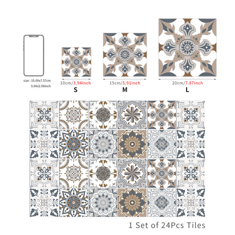 Neutral style tile stickers: create a quiet and elegant space atmosphere