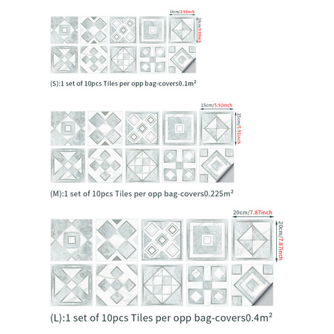 Elegant gray tone: the modern and simple style of tile stickers