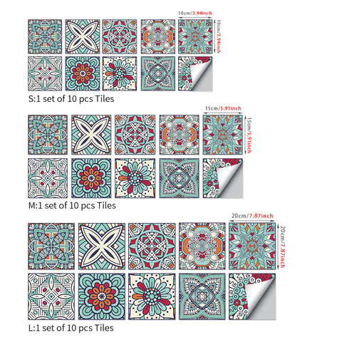 Ethnic style: the artistic feast of tile stickers