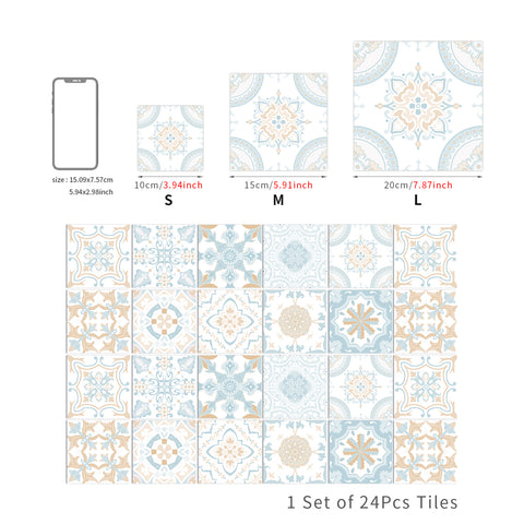 Fresh and elegant tile stickers: inject tranquility and elegance into the space