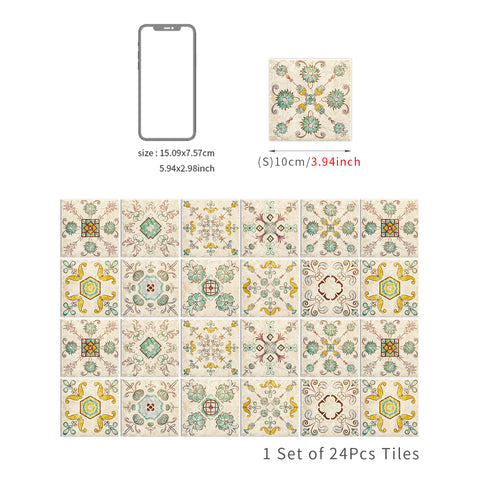 Pastoral style tile stickers: bring natural and fresh beauty to the space