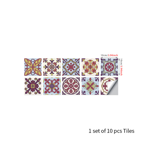 Retro color tone: the artistic romantic style of tile stickers