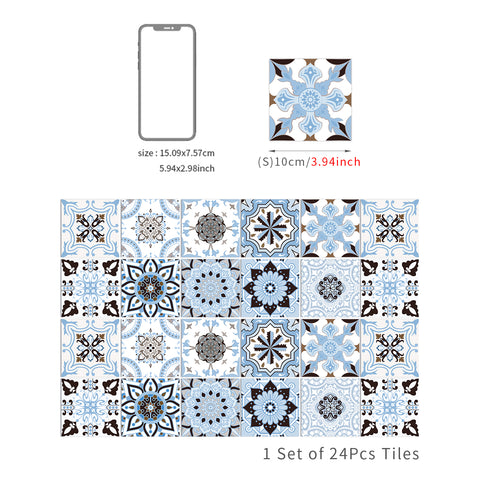 Blue and white elegant tiles: add tranquil beauty to the space