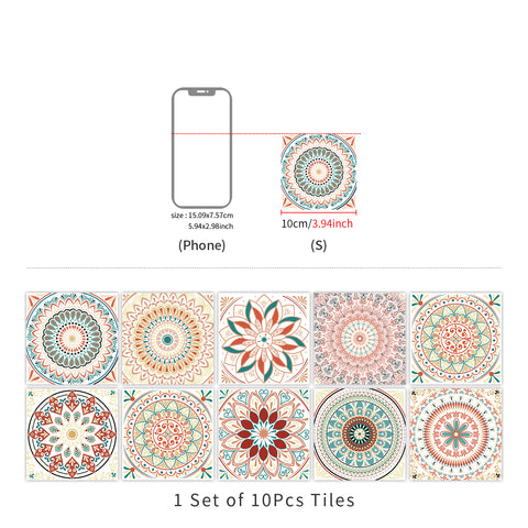 Retro Mandala: The artistic charm of tile stickers