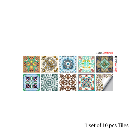 Colorful retro style: the artistic feelings of tile stickers