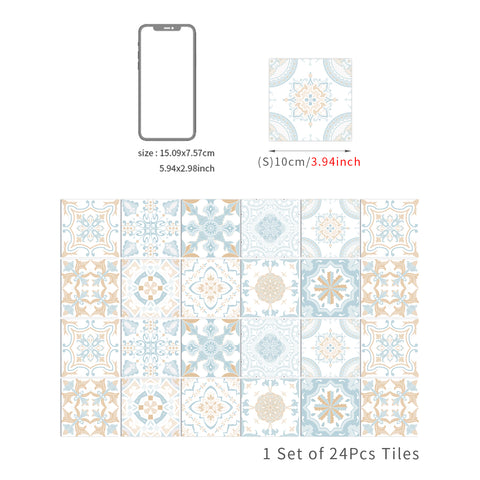 Fresh and elegant tile stickers: inject tranquility and elegance into the space