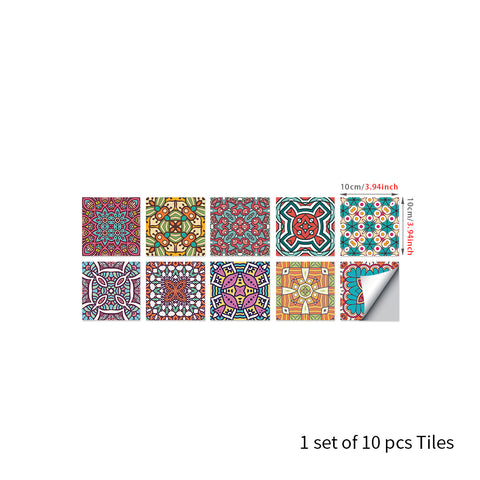 Colorful colors: the ethnic charm of tile stickers