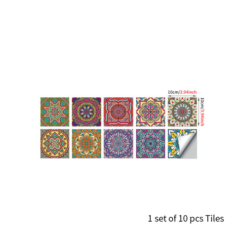 Gorgeous ethnic style: the art carnival of tile stickers