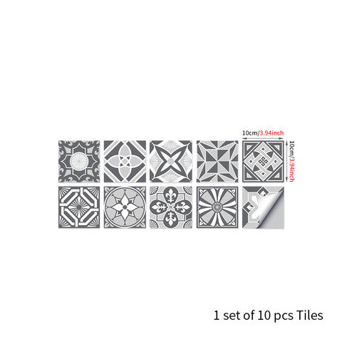 Simple gray tone: the modern art style of tile stickers