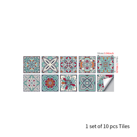 Ethnic style: the artistic feast of tile stickers