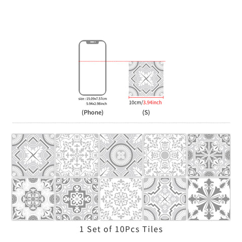 Simple silver-gray tone: the modern and simple beauty of tile stickers
