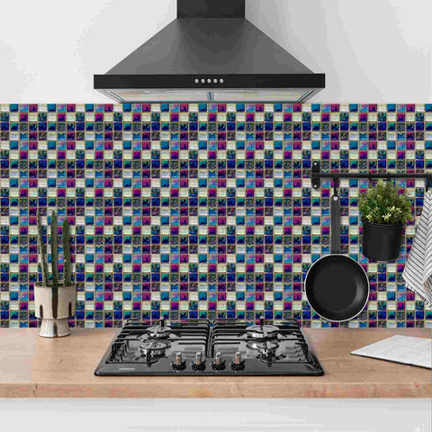 DIY Peel and Stick Tiles with Crystal Mosaic, Waterproof and Self-Adhesive for Home, Kitchen, and Bathroom