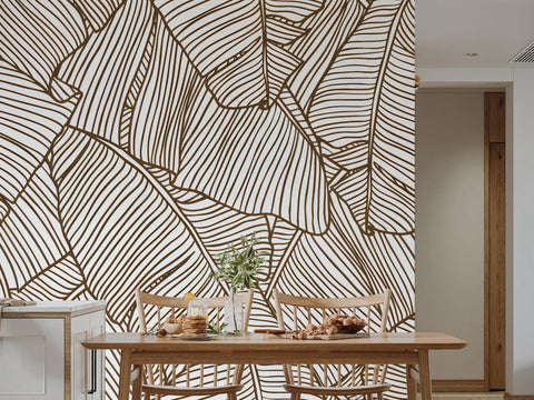 beautiful forest wallpaper for dining room