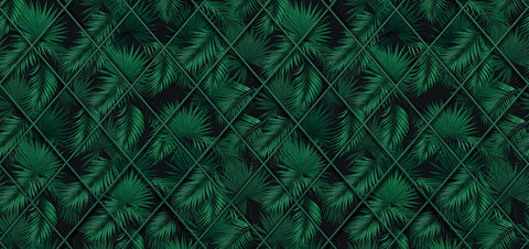 Tropical Leaves Full Forest Wallpaper