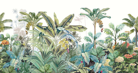 Exquisite Botanical Rainforest Wallpaper