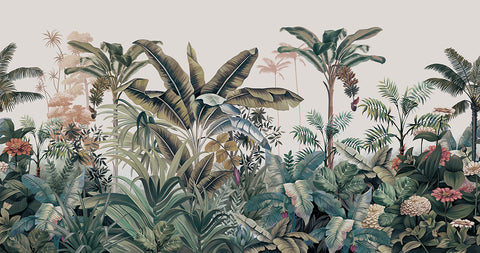 Exquisite Botanical Rainforest Wallpaper