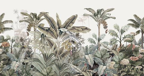 Exquisite Botanical Rainforest Wallpaper