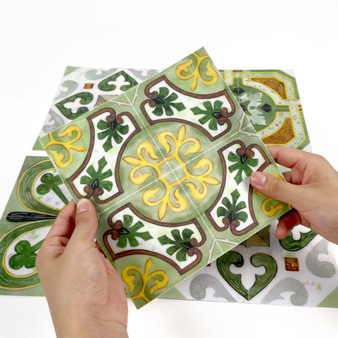 Fresh Green: The Natural Beauty of Tile Stickers