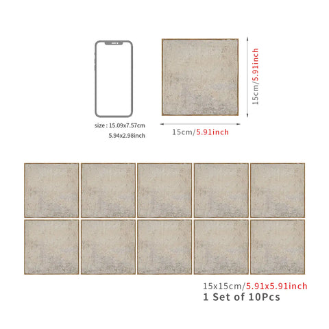 Provence Wall Stickers Thickened Crystal Film and Residue Free Removal, DIY Wall Tiles for Kitchens, Bathrooms, Bedrooms, and Offices