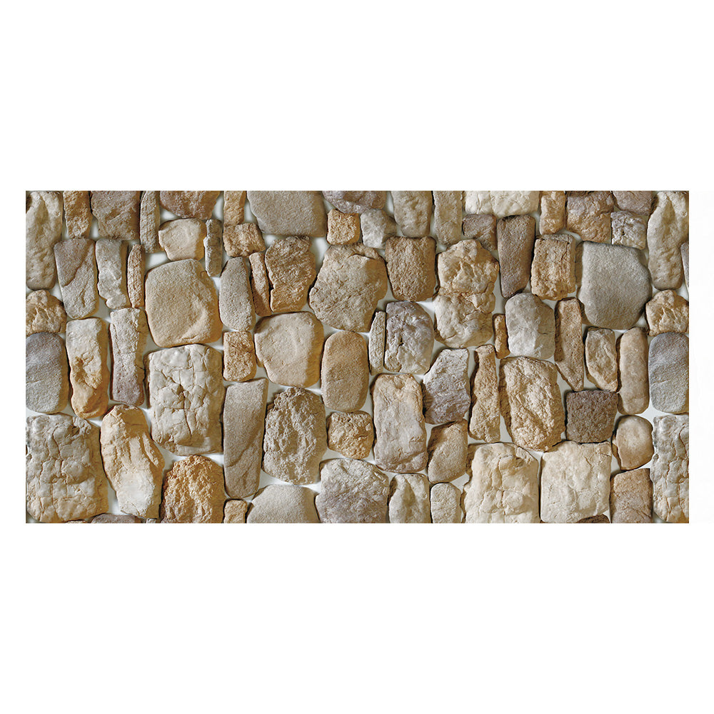 Grey Brown Textured Stone Wallpaper Tile Stickers Rustic Rock Wallpaper 3d Stone