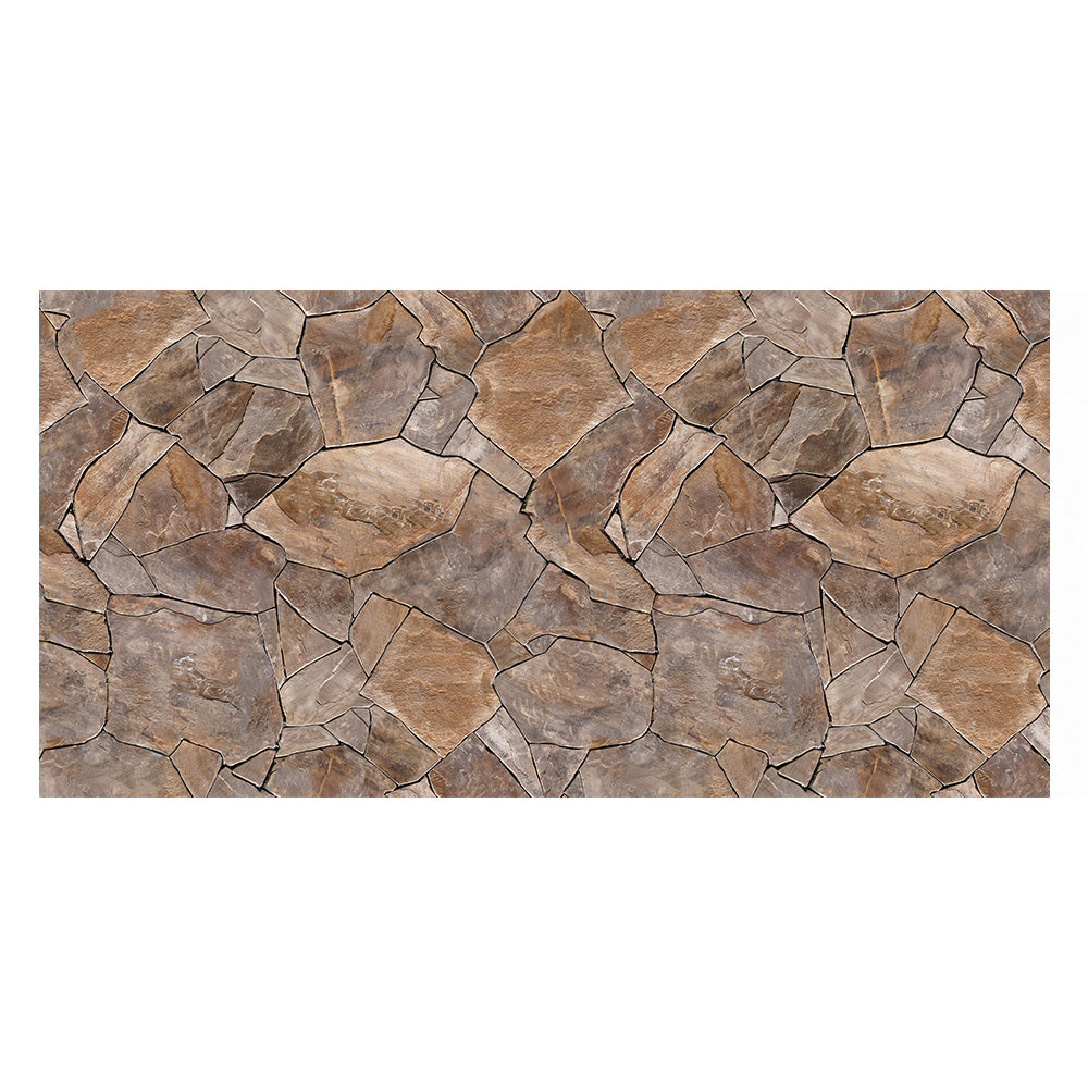 Dark Brown Textured Stone Wallpaper Tile Stickers Rustic Rock Wallpaper 3d Stone