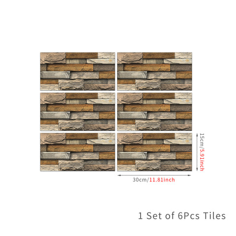 Light Brown Stone Texture Wallpaper Rustic Tiles Stickers