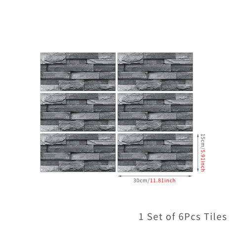 Dark Grey Stone Texture Wallpaper Rustic Tiles Stickers