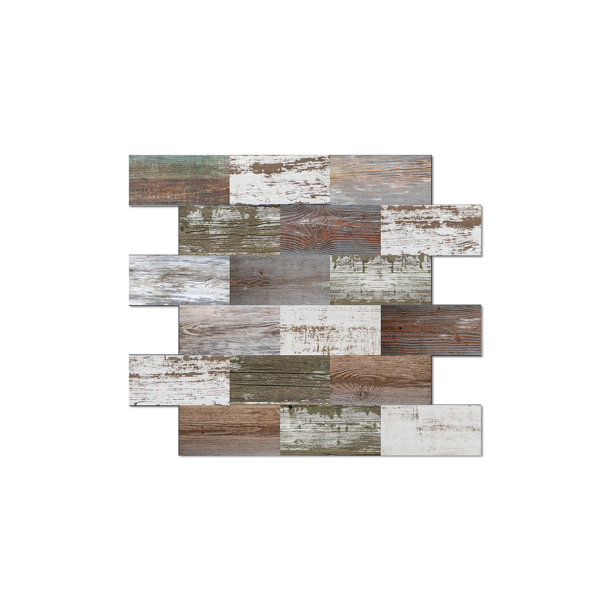 Brown and Beige Nature Textured Stone Wallpaper Tile Stickers Rustic Wallpapers 10 Pcs