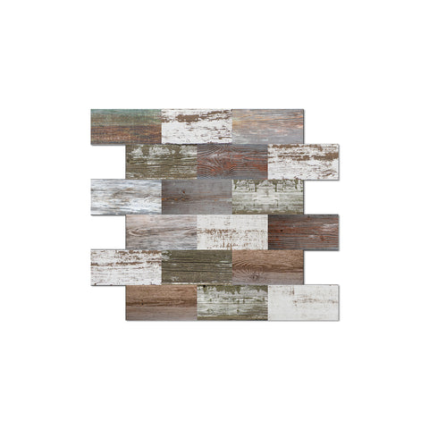 Brown and Beige Nature Textured Stone Wallpaper Tile Stickers Rustic Wallpapers 10 Pcs