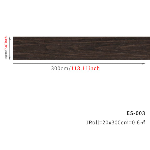 Walnut Edge Grain Vinyl Ultrawide Wallpaper Size-8"×118" 20cm×300cm