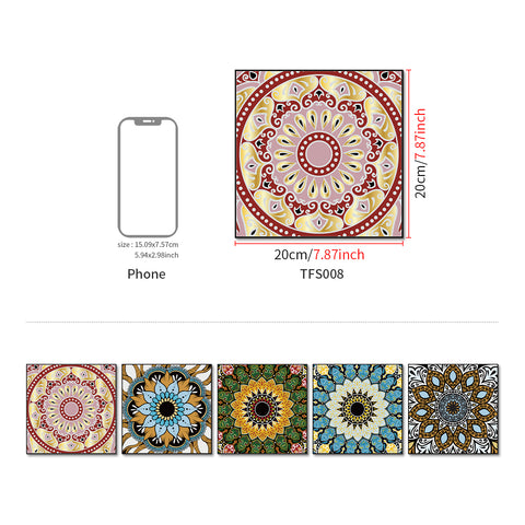 Color Mandala: The Artistic Charm of Tile Stickers