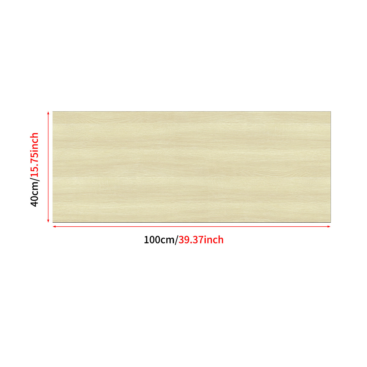 Pale Honey Wood Wallpaper Wood Design Size-16"×39" 40cm×100cm