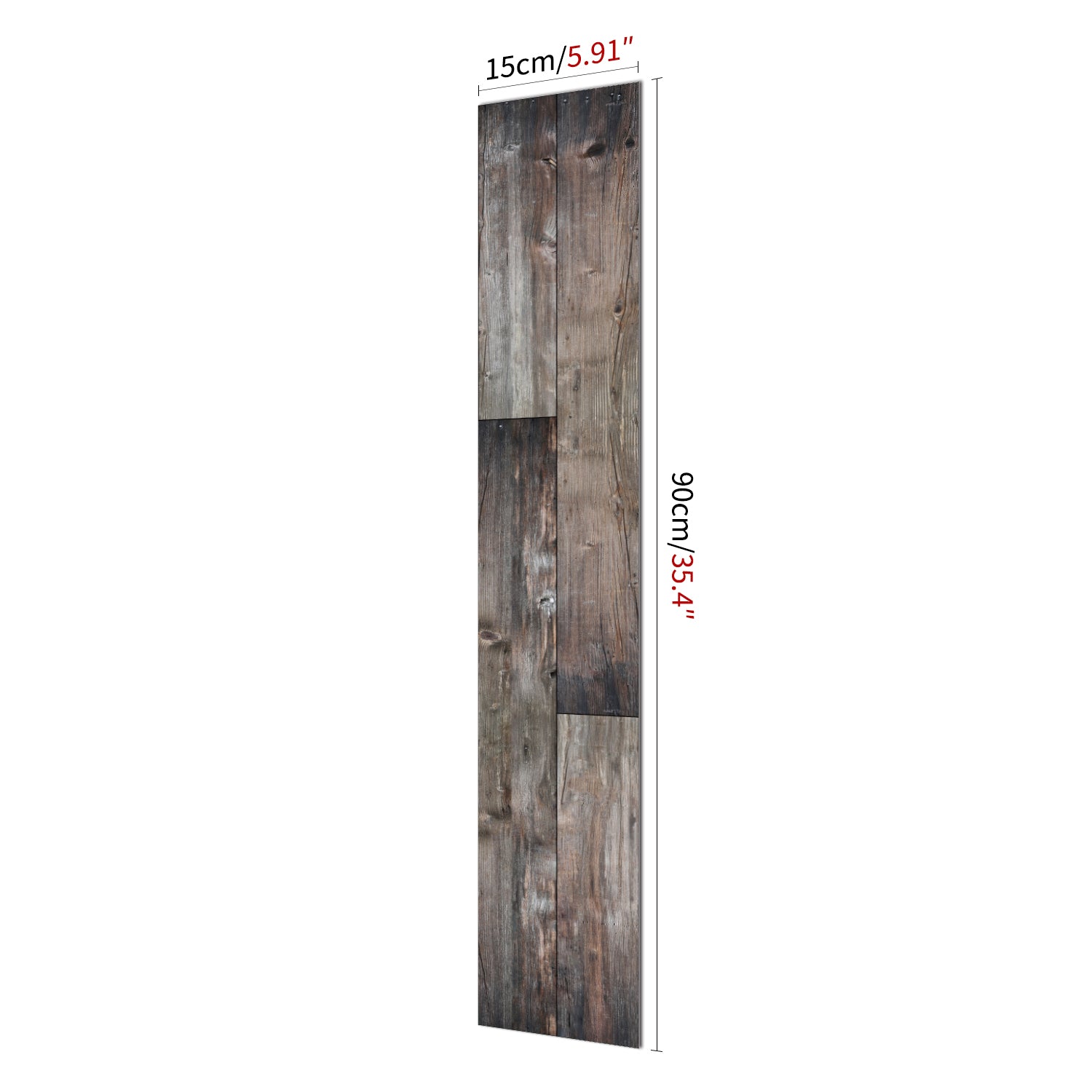 Vintage Gray and Brown Wood Wallpapers Size- 6"×35" 15cm×90cm